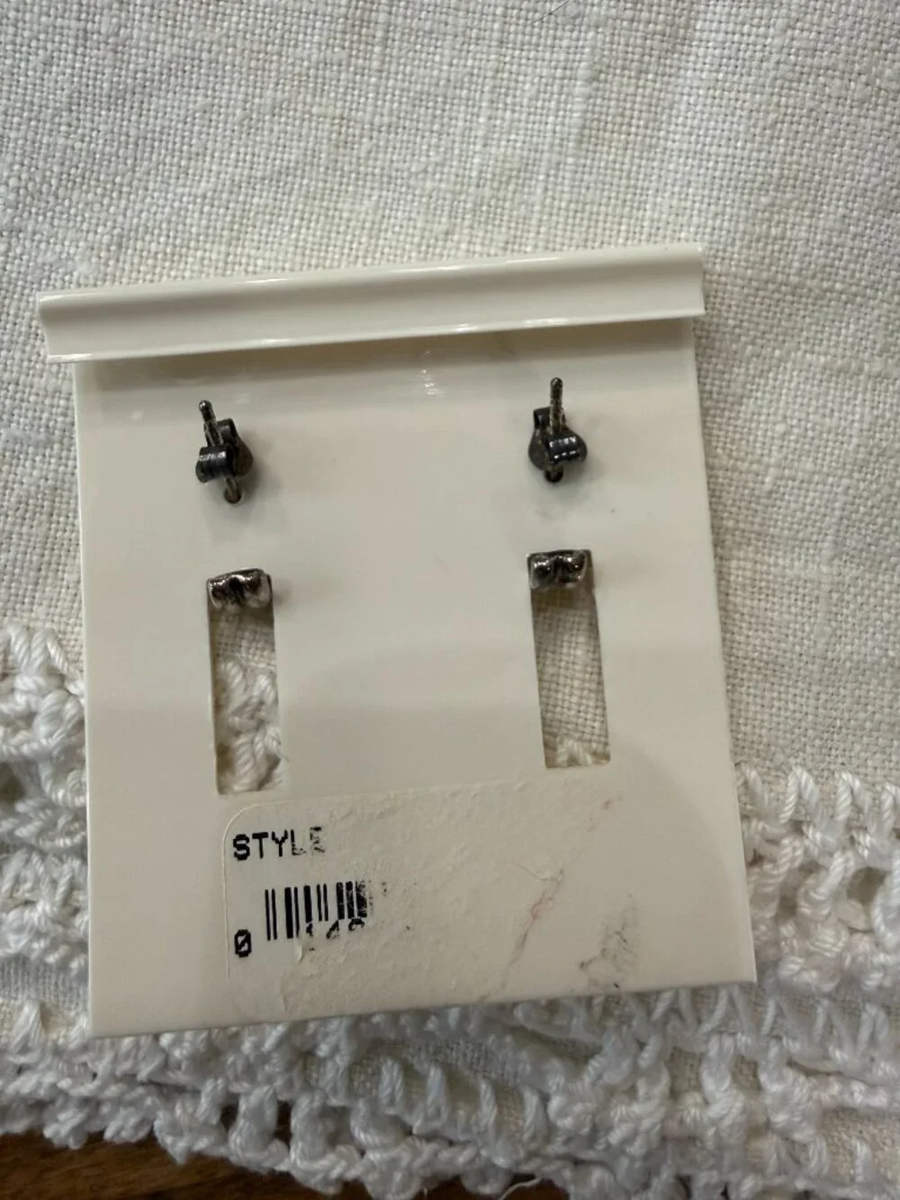Sterling Silver Double Loop Huggie Earrings, Lord & Taylor, New on card